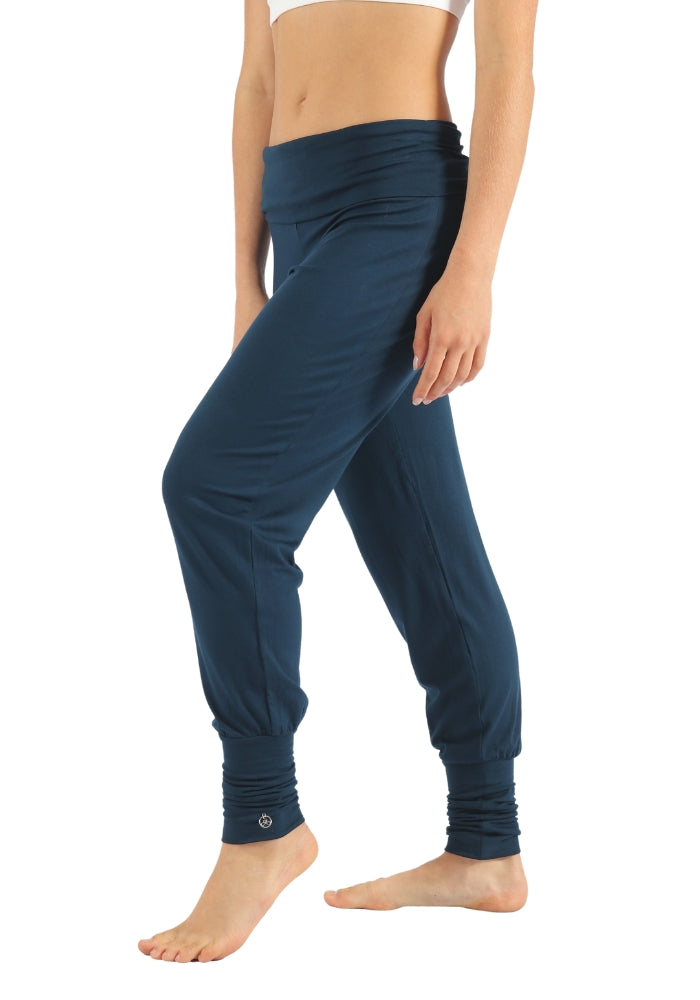 Wide Band Viscose Harem Pants